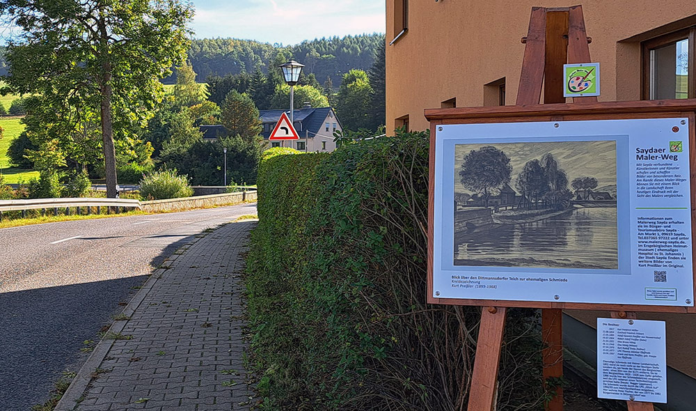 Standort des 3. Bildes an der Bundestrasse in Dittmannsdorf