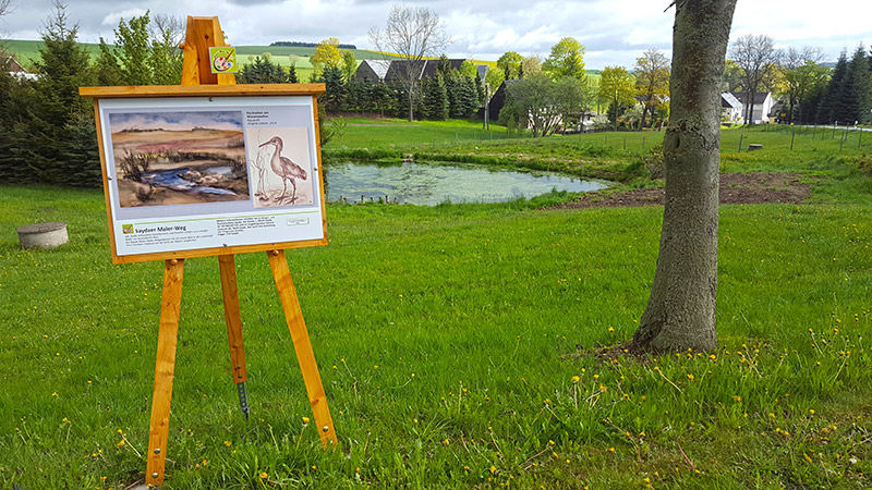 Der Teich vom Bild in der heutigen Zeit